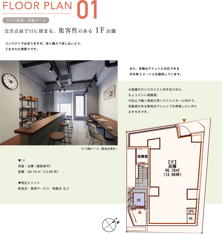 コレタス代官山 1F店舗