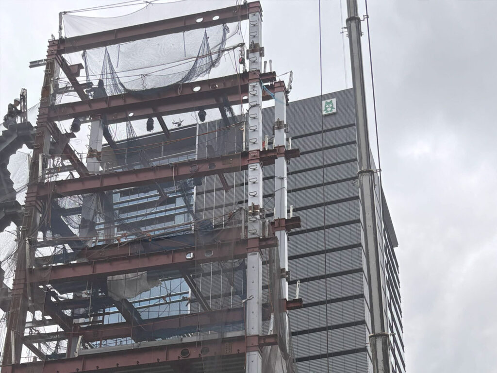 鉄骨建方工事（26.9.18撮影）